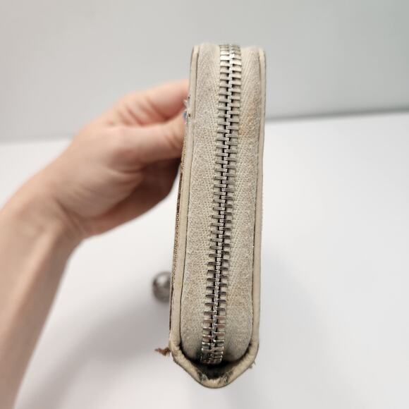 Authentic GUCCI Classic Canvas Zip Around Wallet Luxury Designer Monogram - Picture 7 of 16